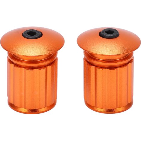 Lenkerendkappe aus Aluminium mit ausziehbarem Verriegelungssystem – Orange (1/5)