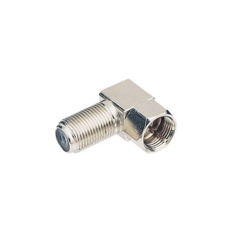 Adapter F-Stecker auf F-Buchse gewinkelt 19.565
