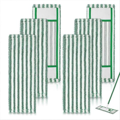 Recharges de lingettes pour balai microfibre Libman Wet & Dry, lot de 6, lingettes lavables et réutilisables (1/5)