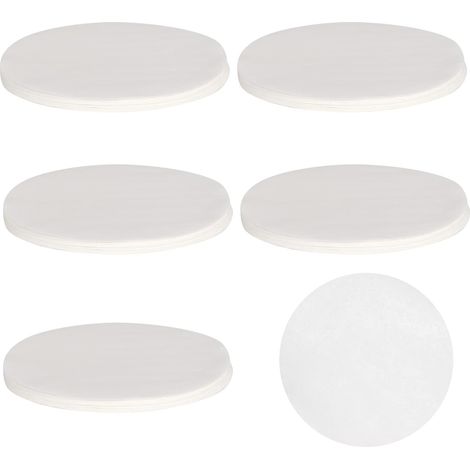 500 Tapetes de Papel Antiadherentes para Hamburguesas al Vapor - 11 cm de Diámetro (1/4)