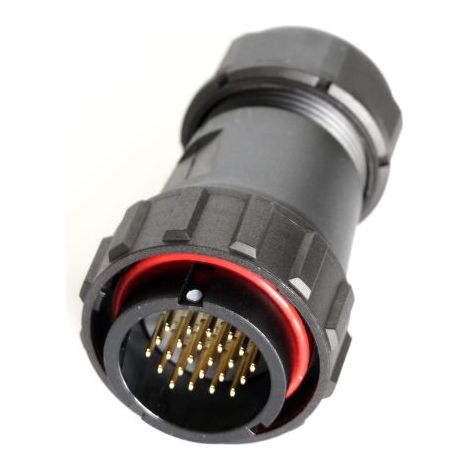 Connecteur circulaire RS PRO, Standard 24 contacts, Montage sur câble, raccordement A souder ( Prix pour 1 )