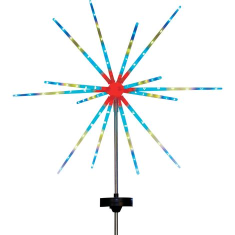 Lampe feu d'artifice solaire - - Blanc