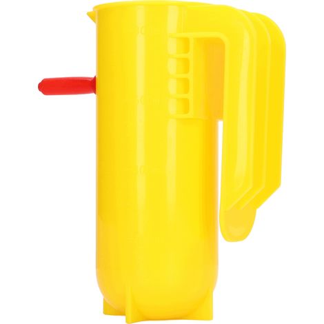 Biberon pour agneaux et chevreaux, 800 ml, gradué avec précision, pour dosage précis. Biberon avec poignée, couleur jaune. (1/5)