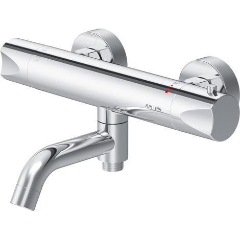 AM.PM Wannenarmatur Thermostat Chrom Badewannenarmatur Wannenbatterie Duscharmatur Dusche Wannenthermostat Wannen-Thermostatarmatur (1/5)