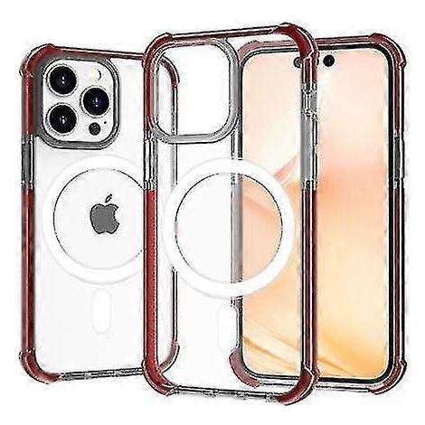 Coque MagSafe transparente anti-rayures et ultra-résistante aux chutes, compatible avec iPhone 15 Pro Max et iPhone 15 Pro (iPhone 15 Pro Max). (1/5)