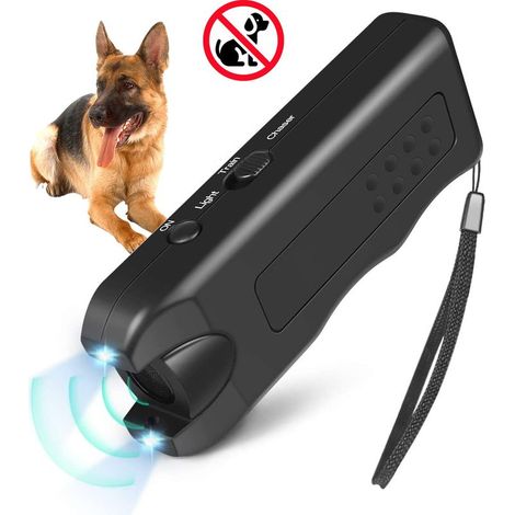 Répulsif à ultrasons pour chien Pet Dog Trainer Lampe de poche LED (1/5)