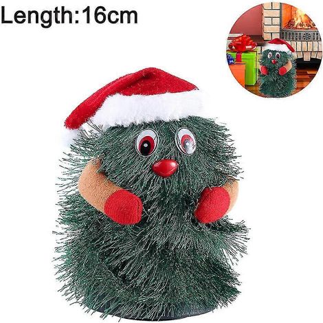 Árbol de Navidad eléctrico giratorio, bailable y con música, 16 cm. (1/3)