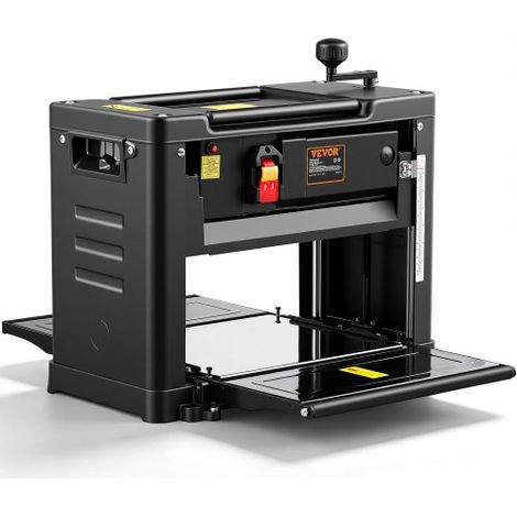 Raboteuse à Bois 30,1x33 cm Raboteuse Stationnaire 15 A 1800 W Rabot d'Épaisseur Automatique Électrique sur Table Deux Lames en Acier Rapide 23500 tr/min Faible Bruit pour Bois Dur et Tendre (1/4)