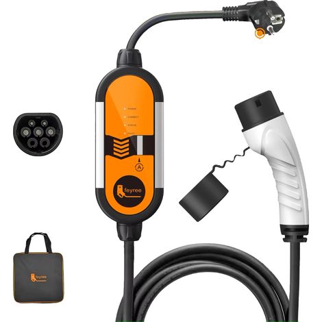 Chargeur EV Portable, Charge Rapide 3,5KW, Courant Ajustable 8A-16A (1/2)