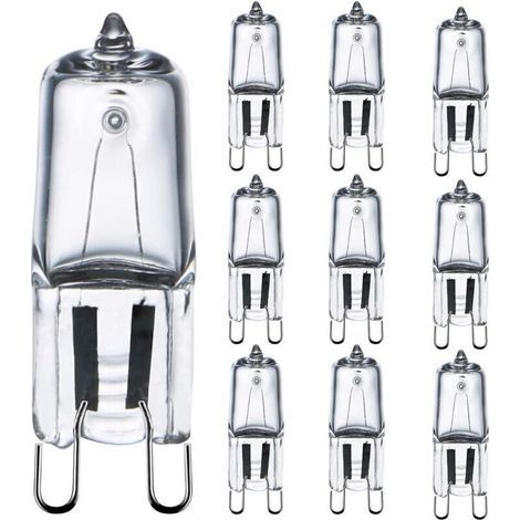 Ampoule G9 42W (44W) Dimmable Blanc Chaud 2800K, Ampoule Halogènes G9 pour Luminaire Intérieur 230V G9 Ampoules Capsule, Lot de 10 [Classe énergétique G] (1/4)