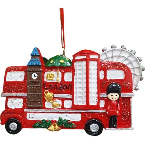 Décoration de Noël résine Sapin Ornement Figurine de Noël Suspension Fête Cadeaux (1/5)