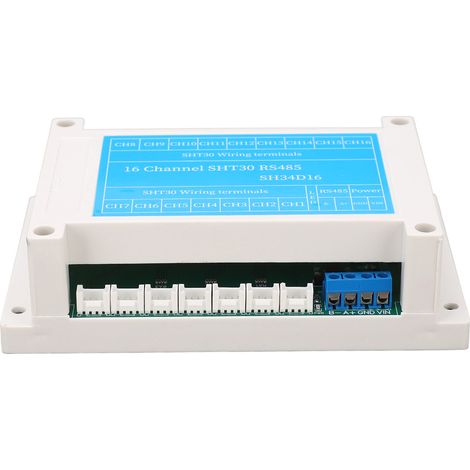 RS485 16-Kanal Temperatur- und Feuchtigkeitssensor, RTU-Steuerplatine, elektronische Bauteile für DC 8-30V, Industriemodul. (1/5)