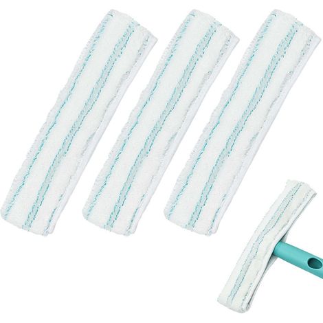 Applicable Lot de 4 Serpillères de Rechange, Housse de Rechange pour Balai à Vitre, Housse de Rechange pour Essuie, Raclette à Fenêtre,Housse de Lave Vitres en Microfibre pour Vitres Et Cadres (1/5)