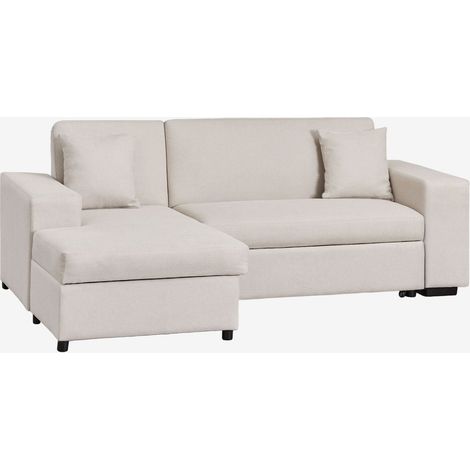 Sofá cama chaise longue izquierdo de 3 plazas en tela Umay SKLUM (1/5)