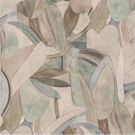 Graphic wallpaper wall Profhome 782151 hot embossed non-woven wallpaper smooth with abstract pattern matt grey beige brown pastel blue light green 5,33 m2 (1/5)