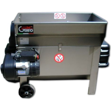 Diraspatrice Vasca Pompa 20 Quintali Apribile Inox