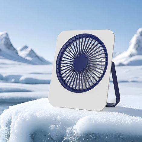 Petit ventilateur de bureau, vent fort, silencieux, extérieur, portable, fin, rechargeable par usb, mini ventilateur mural (1/5)