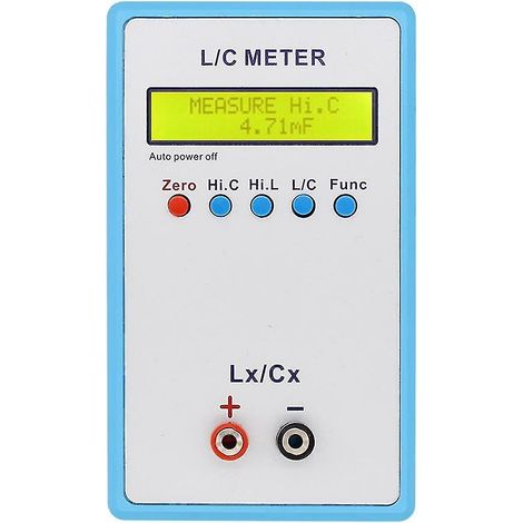 LC-200A : inductancemètre et capacimètre numérique portable à écran LCD, plage de mesure 1 pF-100 µF et 1 µH-100 H. (1/5)