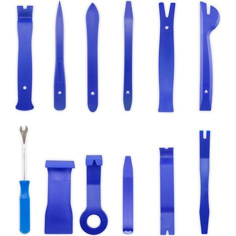 13-piece Auto Trim Removal Kits, Car Radio Installation Tool Kits, Gear Shift Lever Upholstery Removal Kit, Blue (1/5)