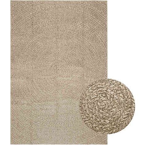 vidaXL Tapis ZIZUR beige 140x200 cm aspect de jute intérieur extérieur