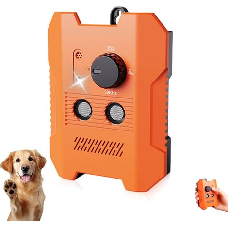 Dispositivo antiladridos para perros con ultrasonidos silenciosos y luz LED, recargable por USB, alcance 15 m – Ideal para interior y exterior (1/5)