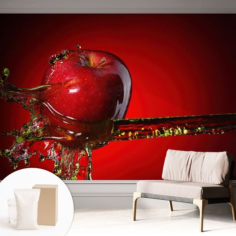 Tapete Vliestapete mit Kleber - abwaschbar - Tapete mit Motiv - trendige Wanddeko - elegant Fototapete Saftige Energie 312x219 cm (1/5)