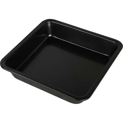 1 ustensile de cuisine multifonctionnel en acier au carbone : plaque de cuisson, moule à pizza et à gâteau pour la maison et le restaurant (noir)-22.522.5CM-Black (1/4)