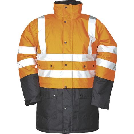 Parka orange fluo/marine Stormflash- taille XL - Sioen
