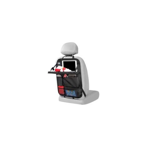 Organisateur Voiture Enfant, Protection Siege Voiture Enfant, Protege Rangement Tablette With Foldable Table Tray and Transparent Pocket, Waterproof Interior Accessory - Crezuo