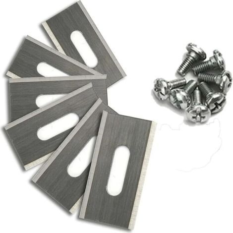 Ulisem Packung mit 30 Rasenmähermessern für Husqvarna mit doppelt geschärfter Edelstahlklinge 36, 518, 50, 65 mm, (1/4)