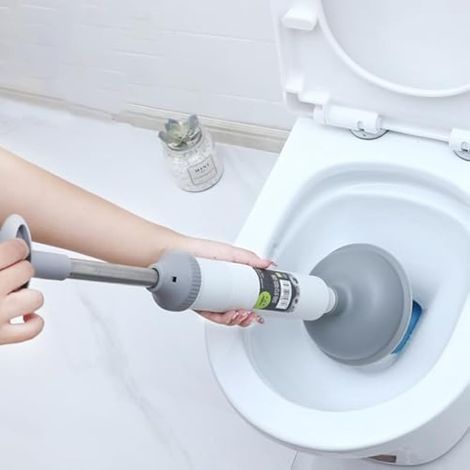Ventouse de Toilette - Déboucheur Puissant à Haute Pression - Ventouse Robuste pour Toilettes,pour Nettoyage des Canalisations de Maison, Cuisine, Douche, Drain de Sol et (1/5)