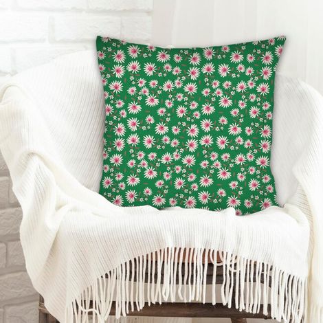 Housses de coussin en polyester résistante  déhoussable pour décoration de noël de famille (1/5)