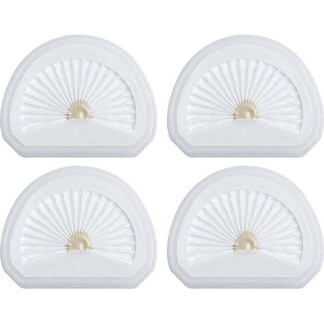 4er-Packung Handstaubsaugerfilter, kompatibel mit Black & Decker VLPF10 und Dustbuster HLVA315J HLVA320J00 N575266 Ersatzfilter, Ersatzteil N600601