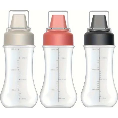 Flacons souples poreux pour condiments, récipients rechargeables étanches, distributeur par le haut pour vinaigrettes (ketchup, moutarde, mayonnaise, sauces piquantes)