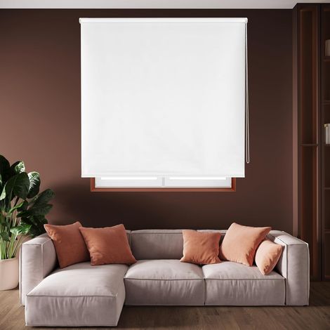 Draco Store Enrouleur Opaque - Blanc cassé, 140 x 175 cm (largeur x hauteur) Taille du tissu 137 x 170 cm. Stores thermiques occultants (1/5)