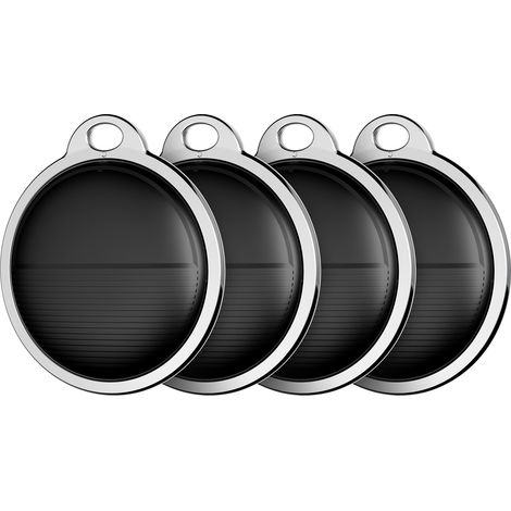 Localisateur Bluetooth compatible Find My, lot de 4 traceurs objets piles CR2032 avec alerte sonore, rastreador portable pour clés portefeuille valise animal sac, ABS 3.5cm (1/3)