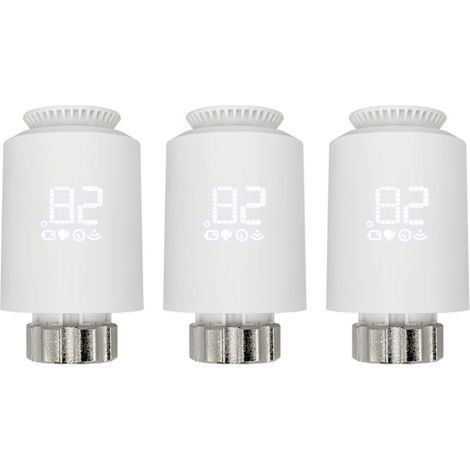 Robinet thermostatique de radiateur intelligent avec application mobile sans fil pour le contrôle du chauffage domestique Thermostat de radiateur compatible avec Google Home (1/5)