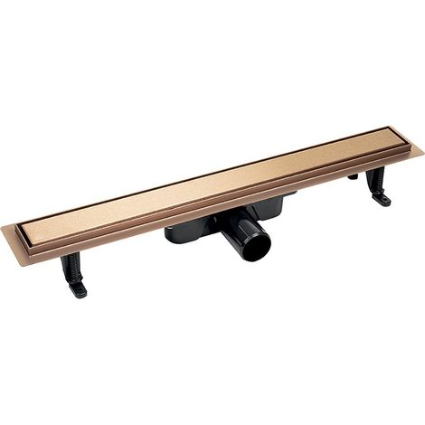 Caniveau linéaire 50 cm Basse Basse Or Rose (1/4)
