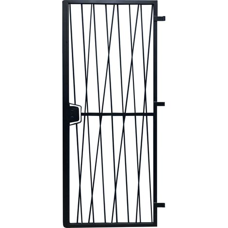 Grille porte Savane -1 vantail pour encadrure H=190 cm x L=110 cm (côte tableau) (1/2)