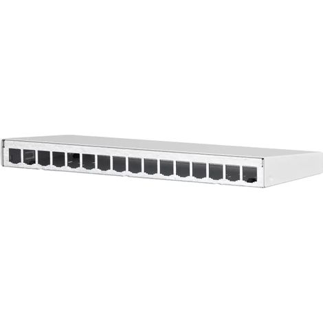 Metz Connect Modul AP-Gehäuse 16 Port reinweiß, unbestückt 130861-1602-E (1/2)