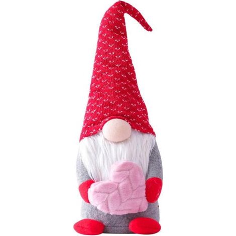 Gnome - 32 cm - Enveloppe Amour - Décoration Fête Des Amoureux - Bureau Table Fenêtre Cheminée - 1 Pièce (1/5)