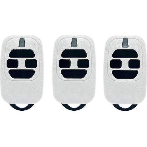 Lot de 3 télécommandes de porte de garage 433,92 MHz à code tournant pour émetteurs portables des séries GT4, GTI2 et GTI4 (1/5)