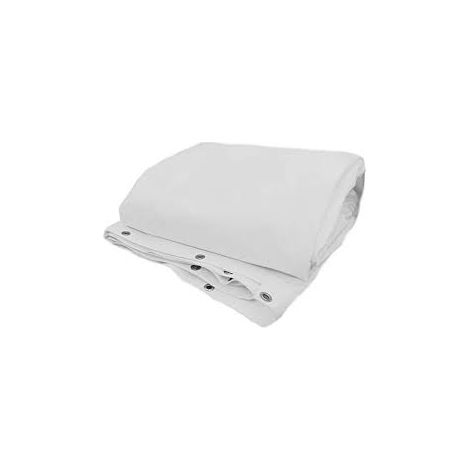 TELONE DI COPERTURA IMPERMEABILE BIANCO IN POLIETILENE ITALFROM C/OCCHIOLI MT 2X3 (1/2)