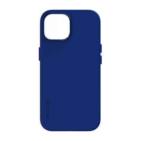 Decoded - Funda protectora de silicona compatible con MagSafe para iPhone 15 Plus (azul galáctico) (1/3)