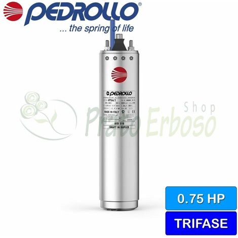4PS/0.75 - Motor encapsulado 4" 0.75 HP trifásico