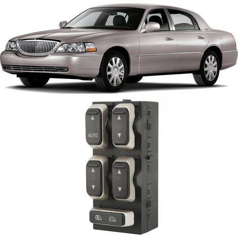Interrupteur de lève-vitre automobile 5W1Z-14529-BA, compatible avec LINCOLN TOWN 03-08 (1/5)