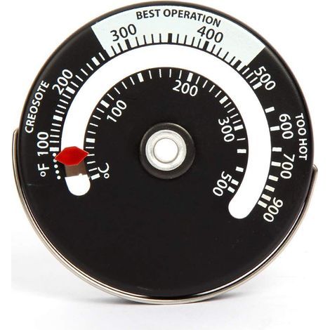 Magnetic Stove Wood Stove Thermometer Chimney Temperature Monitor Gauge for Flue Wood Burner BBQ (1/5)