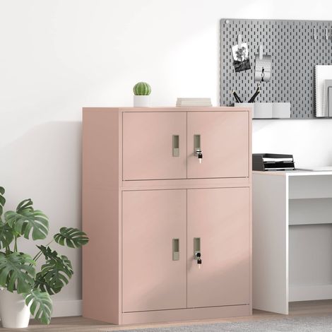 Armario de almacenamiento Rosa 80 x 40 x 40 cm Acero