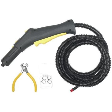 7 pièces / ensemble pour Karcher SC4 / SC2 / SC3 / CTK10 / STK20 nettoyeur vapeur interrupteur poignée de commande tuyau (jaune)