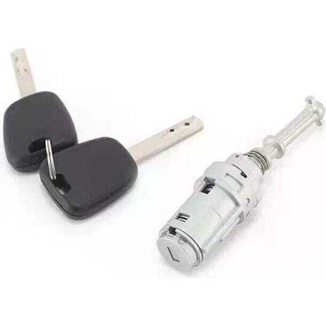 Cilindro de cerradura de puerta izquierda Ulisem, 2 llaves, apto para cilindro de cerradura de puerta Citroën C2 C3, cilindro de cerradura de puerta Triumphant, piezas de automoción (1/4)